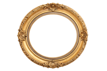 Decorative circular gold frame tutorial overview