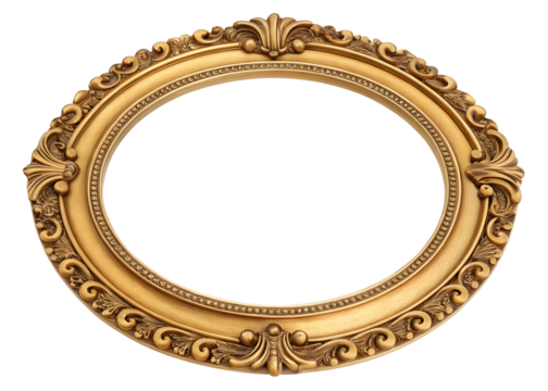 Ornate golden vintage frame
