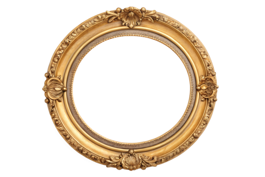 Decorative circular gold frame tutorial overview