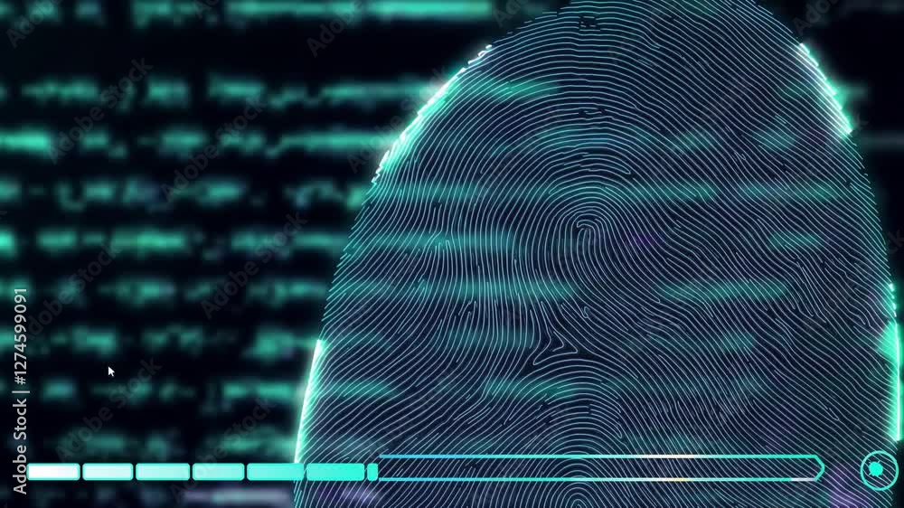 Poster digital security animation