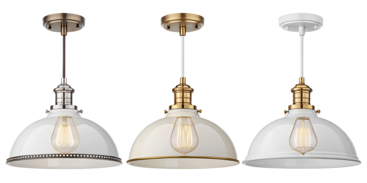 Stylish ceiling lights in three elegant designs