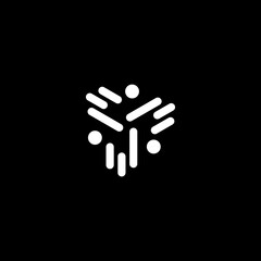 human hands holding hands on black