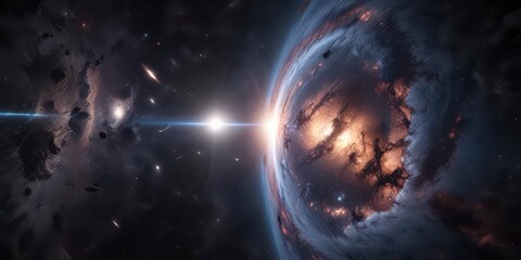 Obraz premium Stunning astronomical image of the galaxy's outer space , outer space, stars