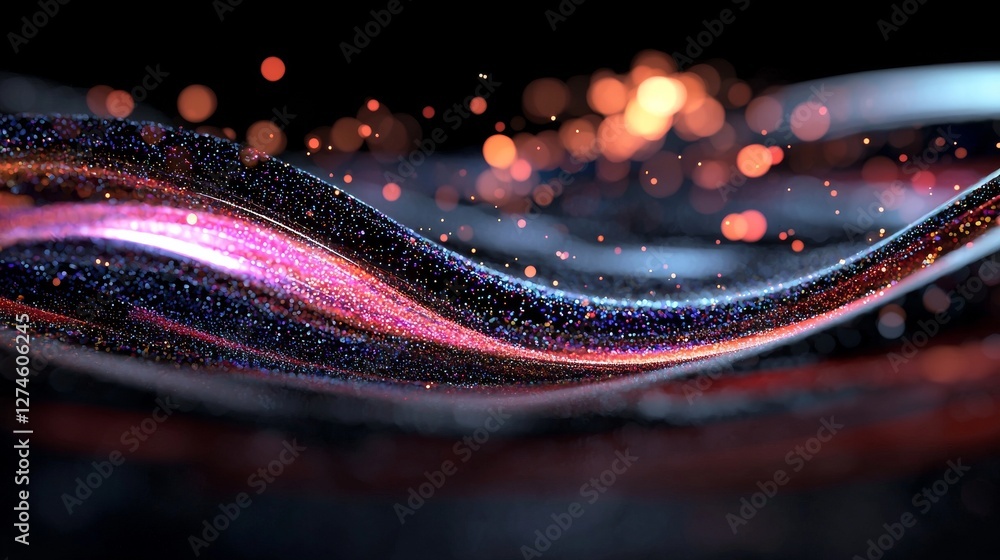 Poster a futuristic technology interface featuring a premium abstract conceptual hud and circuit board spac