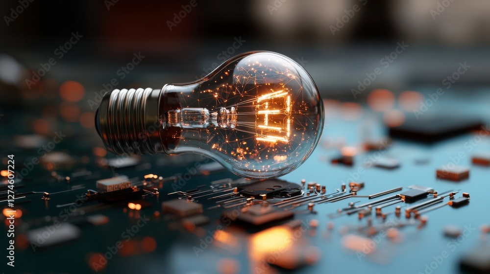 Poster abstract background representing future technology concept for business solution, stock image