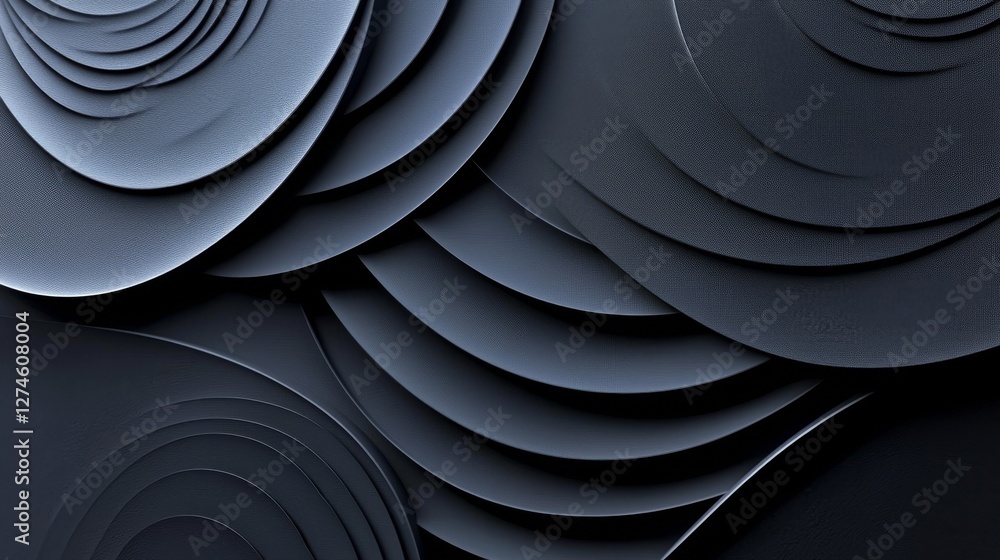 Poster futuristic hud elements, including a blue digital circle and flowing arrows, rotate in a circle on a