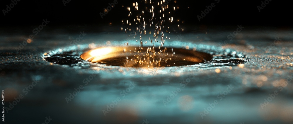 Poster the tech hud circle design boasts a modern and sleek interface, set against a dark background and ac
