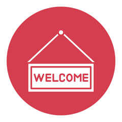 Obraz premium Welcome Icon