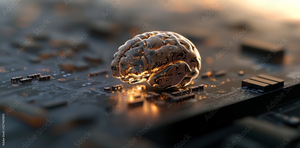 Poster the concept of innovation and stock is represented by a 3d-rendered abstract hologram of a digital b