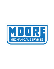 Moore Heavy Duty Tools Blue Industrial Logo