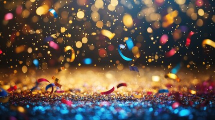 Glittering colorful party background. Concept for holiday, celebration, New Year's Eve