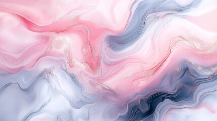 Fototapeta premium Swirling pastel colors create calming abstract design in soft tones