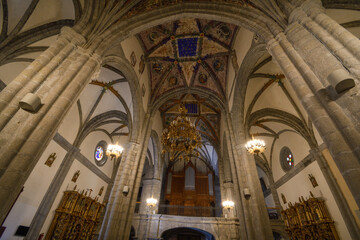 Naklejka premium Interior of the Church of Our Lady of La Encina