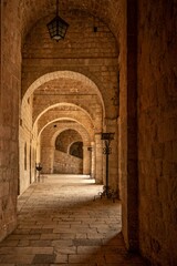 Dubrovnik, Croatia: gates and archways on fort Lovrijenac in the old town of Dubrovnik