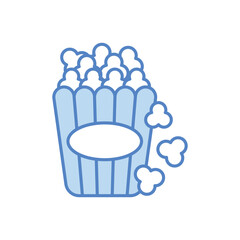 Popcorn Bucket vector icon