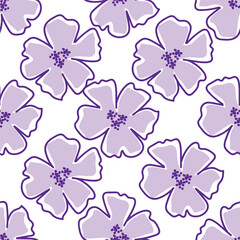 Seamless pattern with floral motifs. Vector illustration.