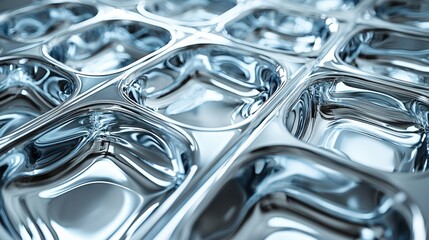 Abstract blue metallic surface, close-up texture, background design, industrial, website