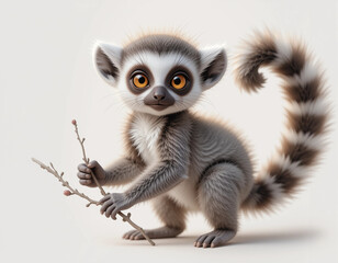 Fototapeta premium Playful Primate: Lemur