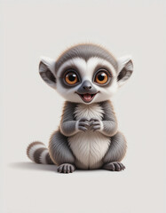 Obraz premium Playful Primate: Lemur