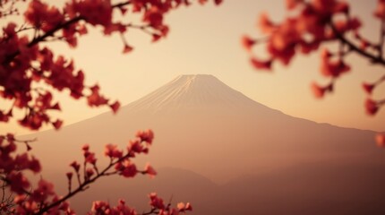 sunset in the mountains