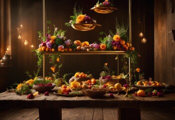 creative gravity defying food presentations featuring floating ingredients unique plating techniques visual appeal, appetizers, arrangement, artistry