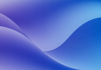 Abstract blue and purple gradient waves. Smooth curvy shapes on blended background. Minimalist digital art for tech branding, app interface, or modern design concept.