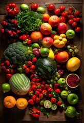 vibrant ingredients arranged artistically rustic wood surface highlighting feast colors textures, artistry, appearance, aroma, authentic, bask, beauty