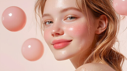 Skincare routine tips for radiant skin beauty studio article indoor close-up self-care concept