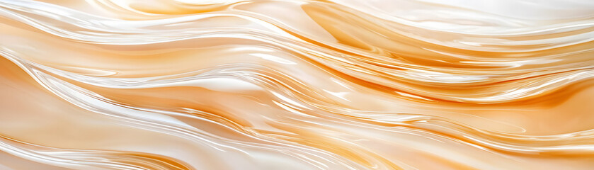 Flowing abstract waves digital art fluid motion warm colors close-up design concept for visual appeal