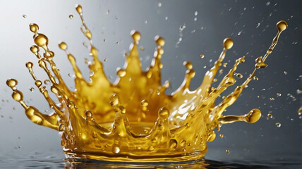 yellow paint splash, liquid cloud