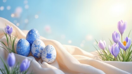 Natural Hand painted Easter Eggs