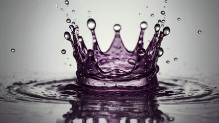 purple paint splash, liquid cloud