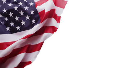 Obraz premium American flag waving against transparent background, representing national pride and patriotism