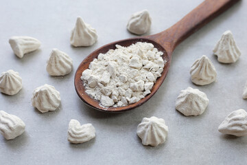 White clay filler, Soft-prepared chalk.  Thai tradition, Songkran festival