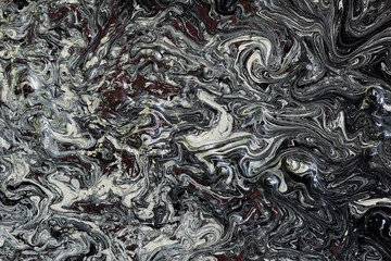 Black and white abstract swirl pattern