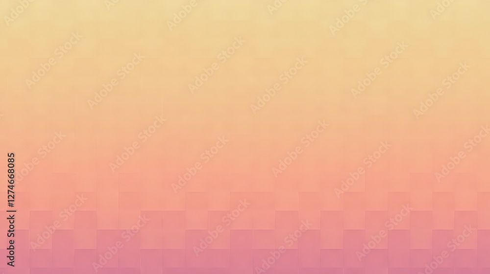 Poster subtle peach and pink gradient background with geometric tile pattern