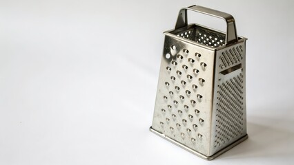 Fototapeta premium Metal Grater on White Background