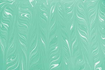 Abstract turquoise and white acrylic paint floral pattern background