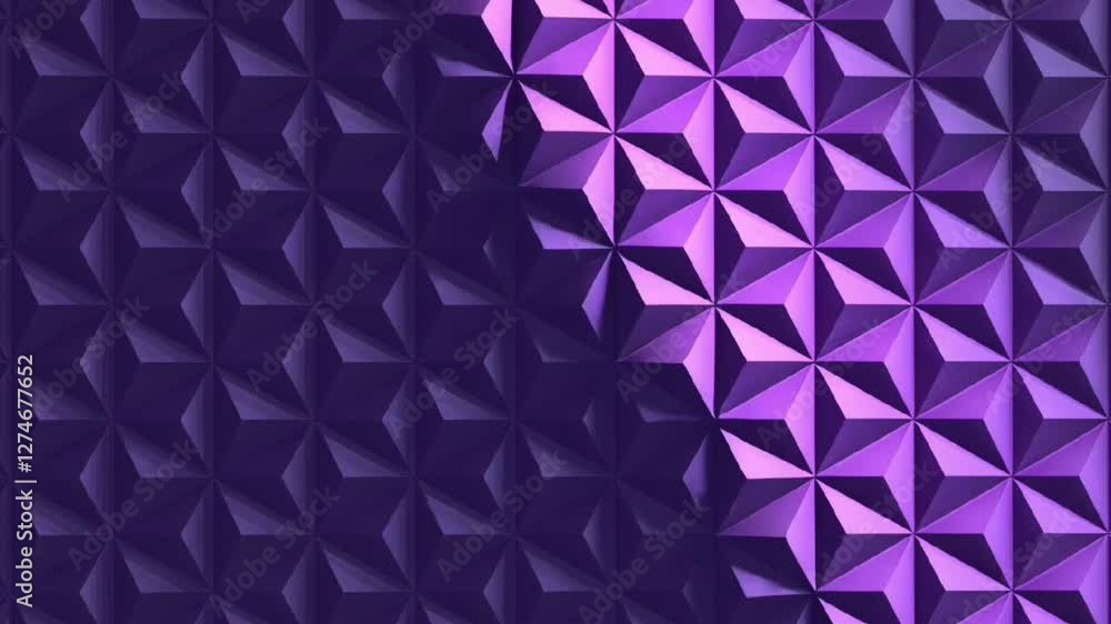 Aufkleber modern purple 3d geometric pattern background with abstract futuristic texture for digital design ar