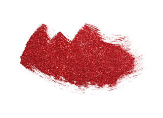 Red brush stroke. Vector brush stroke on a transparent, white background. Brush stroke vector icon