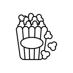 Popcorn Bucket vector icon