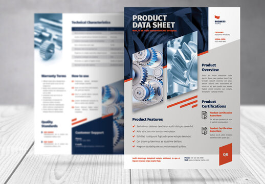 Product  Sheet Data Specification