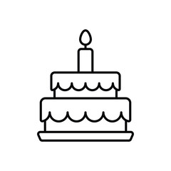 Cake vector icon