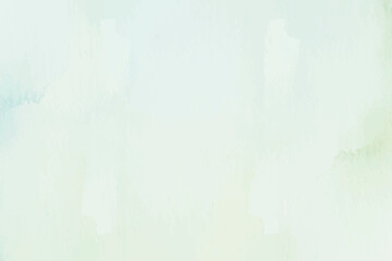 Green watercolor background illustration, simple design