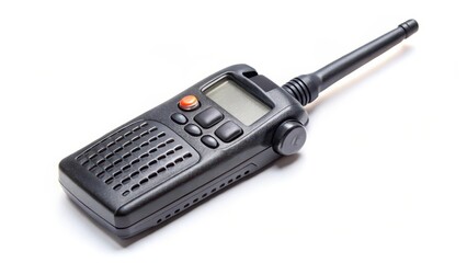 Handheld Transceiver on White Background