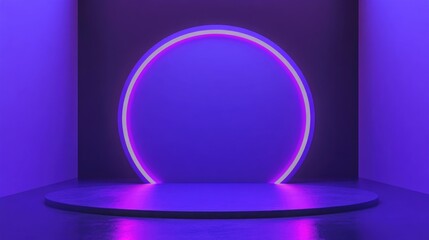 Purple Circle Illustration
