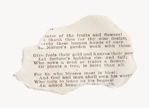 Torn book page vintage ephemera paper