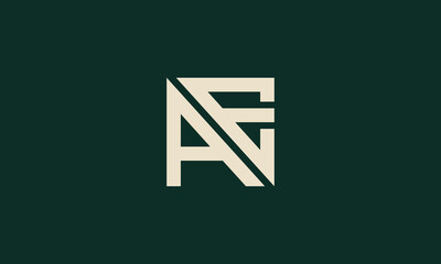 AE monogram logo design 