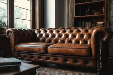 vintage leather sofa