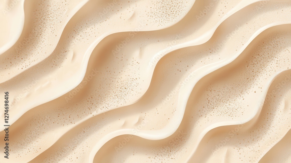 Poster abstract aerial view of sandy dunes with gentle wavy patterns and textured surface
